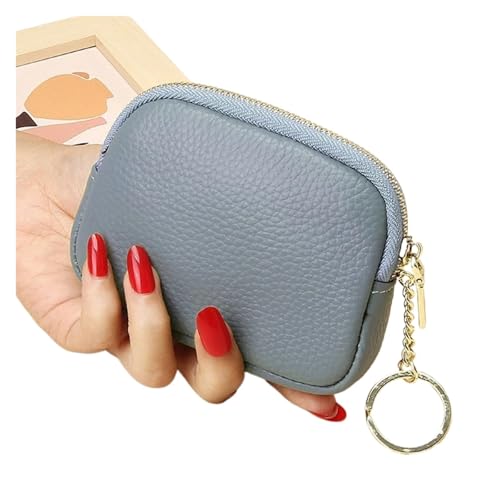 Monedero pequeño para mujer azul con tarjetero y bolsa de almacenamiento para llaves