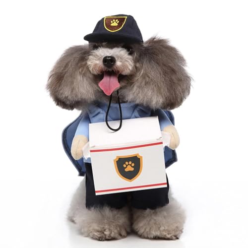 Disfraz de cartero para perros talla XL miniatura 1