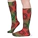 HEBVASS Women's Fashion Lightweight Socks Rasta Lion Cool, Cute Compression Knee High for Daily Wear Running Hiking Travel Casual Comfort