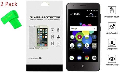 for ZTE Blade T2 Lite Z559DL 2Pack Tempered Glass Screen Protector Guard + Extreme Band (Tempered Glass)