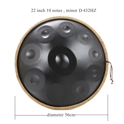 Steel Tongue Drum 10 Notas 56 cm Azul Dorado miniatura 4