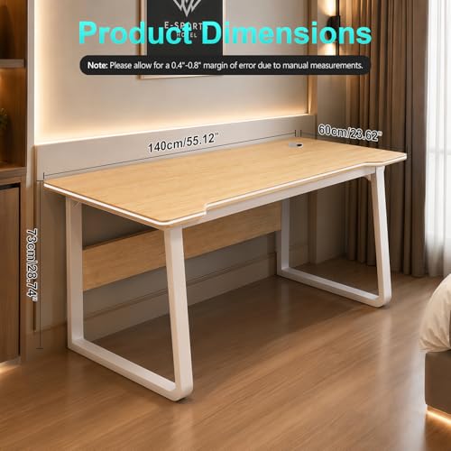 Image of Gaming Desk Computer Writing Table Student Art Modren Simple Style PC Wood Suitable Portable Desk for Home, Office