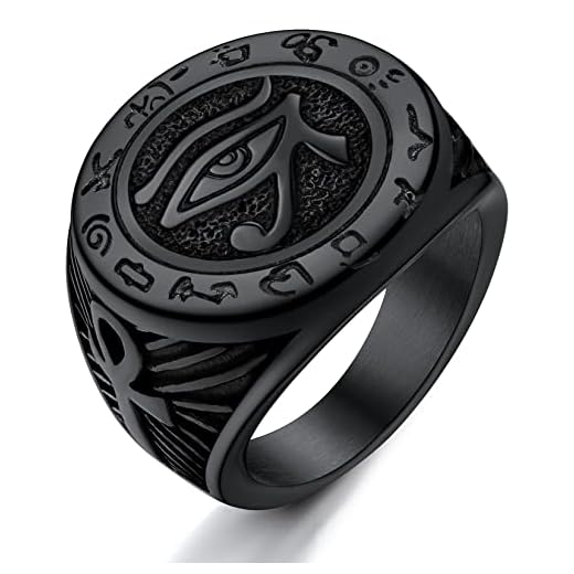 ChainsProMax Eye of Ra Ankh Ring