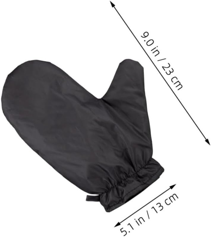 Garneck 2pcs Ironing Gloves for Steamers Heat Resistant Washable Black