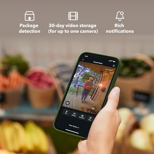 Image of ecobee Smart Security Plus Plan 1 Year Subscription, up to 1 Camera 30-Day Video History, Person Detection, Package Detection, Surveillance and Monitoring, Arm and Disarm, Cancel Anytime | ecobee Smart Security Plus Plan 1 Year Subscription, up to 1 Camera 30-Day Video History