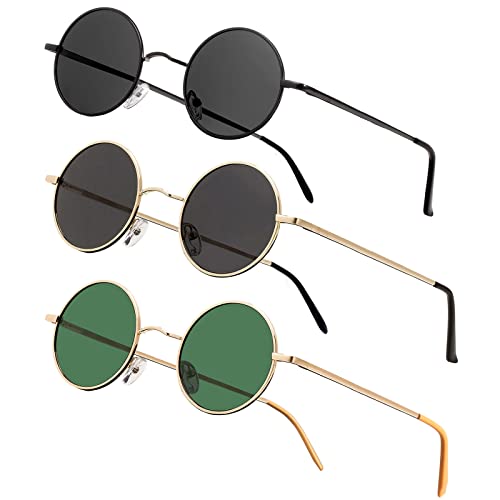 Image of Vintage Small Round Polarized Hippie Sunglasses for Men Women Circle Sun Glasses NP1002