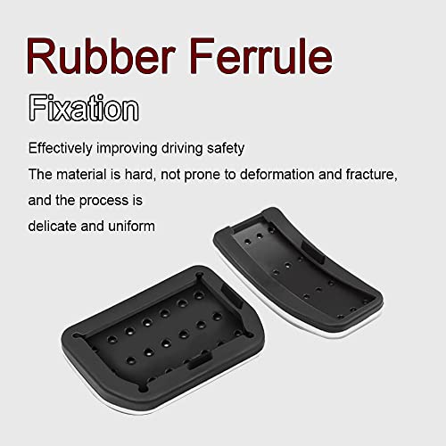 Jsorum Auto Aluminum Pedal Covers, Brake Accelerator Pedal Covers, Foot Pedal Pad Replacement, Nonslip Car Pedal Pads, Non-Slip Performance Accessories Pedal Covers Suitable For Model 3/Y (Red) #TOP3