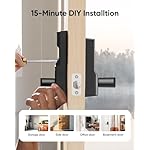 eufy Smart Lock C33, Keyless Fingerprint Door Lock with Handle, Integrated Wi-Fi, Remote Control via App, Biometric Entry Knob, Auto-Locking, IP53 Waterproof (2025 New Version) - Image 5