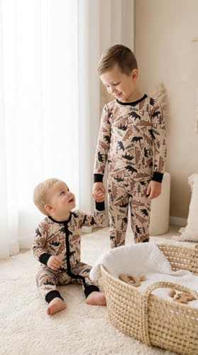 Image of ITSY BITSY BOUTIQUE Viscose Bamboo Baby Pajamas - Boys and Girls Footie Sleeper Convertible 2-Way Zipper Sleeper