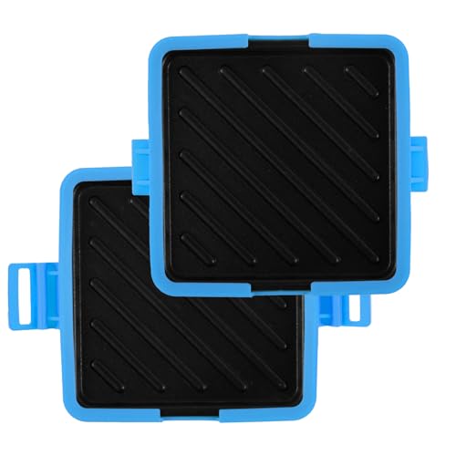 Microwave Sandwich Maker with Silicone Straps - Nonstick Toastie Press for Crispy Paninis & Grilled Cheese (Adjustable, Cordless)(sky blue)