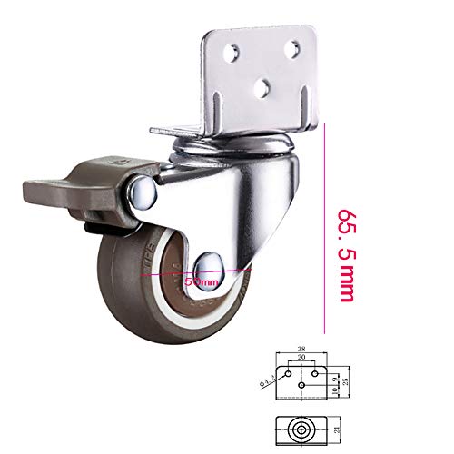 ZYFA Rotelle girevoli per mobili con Freno, Ruote
