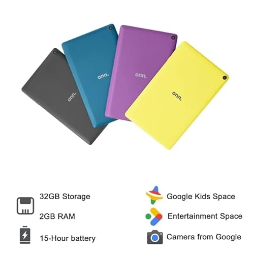 ONN Surf Tablet Gen 3 (2022) - 2.0 GHz Quad-Core, 32GB Storage, 2GB RAM, 8" (1280x800) Touchscreen, Android 11 Go, Mauve (Renewed) - Image 5