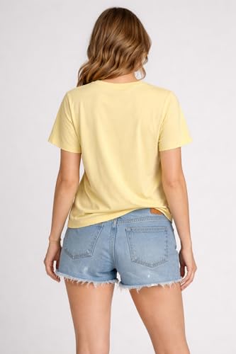 Image of London Hills Women Cotton Printed T-Shirt Combo Pack of 3 | Loose Fit Half Sleeve Round Neck Graphic Tees for Girls & Ladies | Women's Western Tops | Cute Trendy Print Summer Fashion T-Shirts