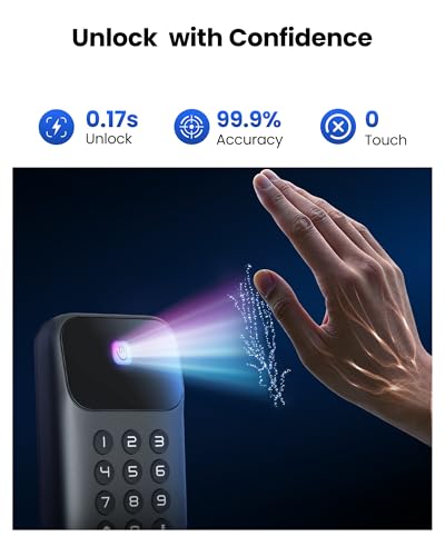 Smart Biometric Front Door Lock with Camera