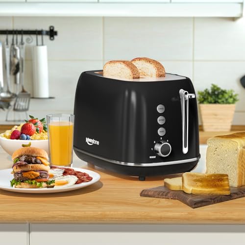 Keenstone 330RW 2 Slice Toaster Retro Stainless Steel Toaster With Bagel, Cancel, Defrost Function And 6 Bread Shade Settings Bread Toaster, Extra Wide Slot And Removable Crumb Tray thumb #5