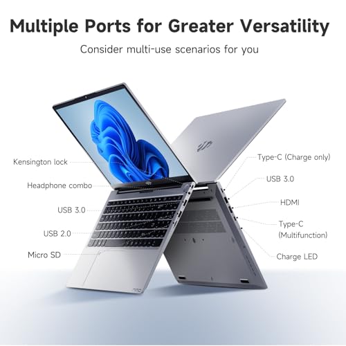 Image of NIMO 15.6 inch IPS FHD Student Laptop, 12th Gen Intel Core i3-1215U (Up to 4.4GHz, Beat R5 7520U) 8GB RAM 256GB SSD Computer with 180 Viewing, 65W Type C, HDMI, Wi-Fi 6, Portable for Home and Business