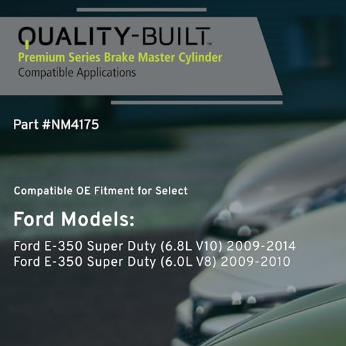 QUALITY-BUILT Brake Master Cylinder with Reservoir, NM4175, Compatible with 2009-2014 Ford E-350 Super Duty by Quality-Built - Image 3