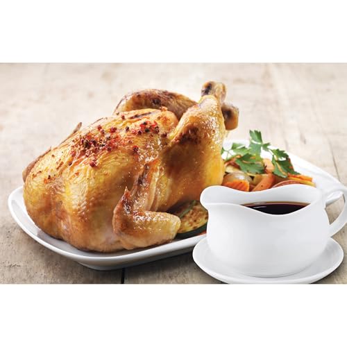 Image of HIC Kitchen Hotel Gravy Boat With Saucer, Fine Porcelain, 24-Ounce Capacity For Gravy, Sauce, Au Jus, Dressing, Holiday Meals, And Entertaining