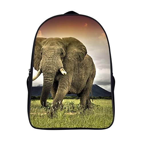 Sac à dos mode Prairie Elephant ergonomique et grand sac d'école enfants