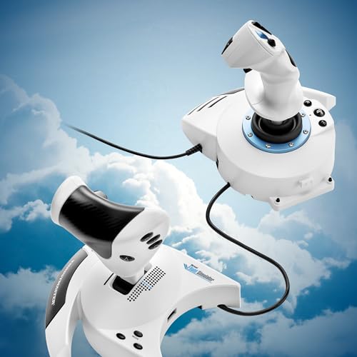 Image of Thrustmaster T.Flight Hotas 5 Microsoft Flight Simulator Edition - PS5 & PC | Officially licensed, 16-bit precision, 5 axes, 14 buttons, rapid-fire trigger, hat switch, detachable throttle, dual rudder