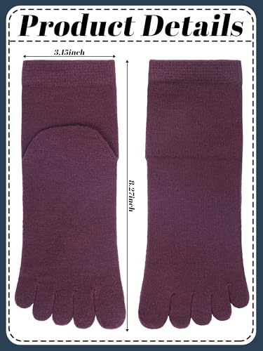 Image of Bencailor 4 /12Pairs Women Toe Sock Five Toe Sock