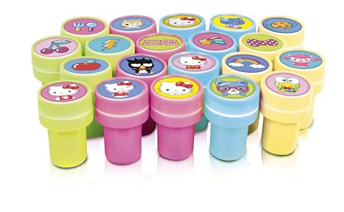 CRAZE 20 Hello Kitty Kids Rubber Stamps Set: 4 Colors, Washable Ink, Notepad Included - Image 3