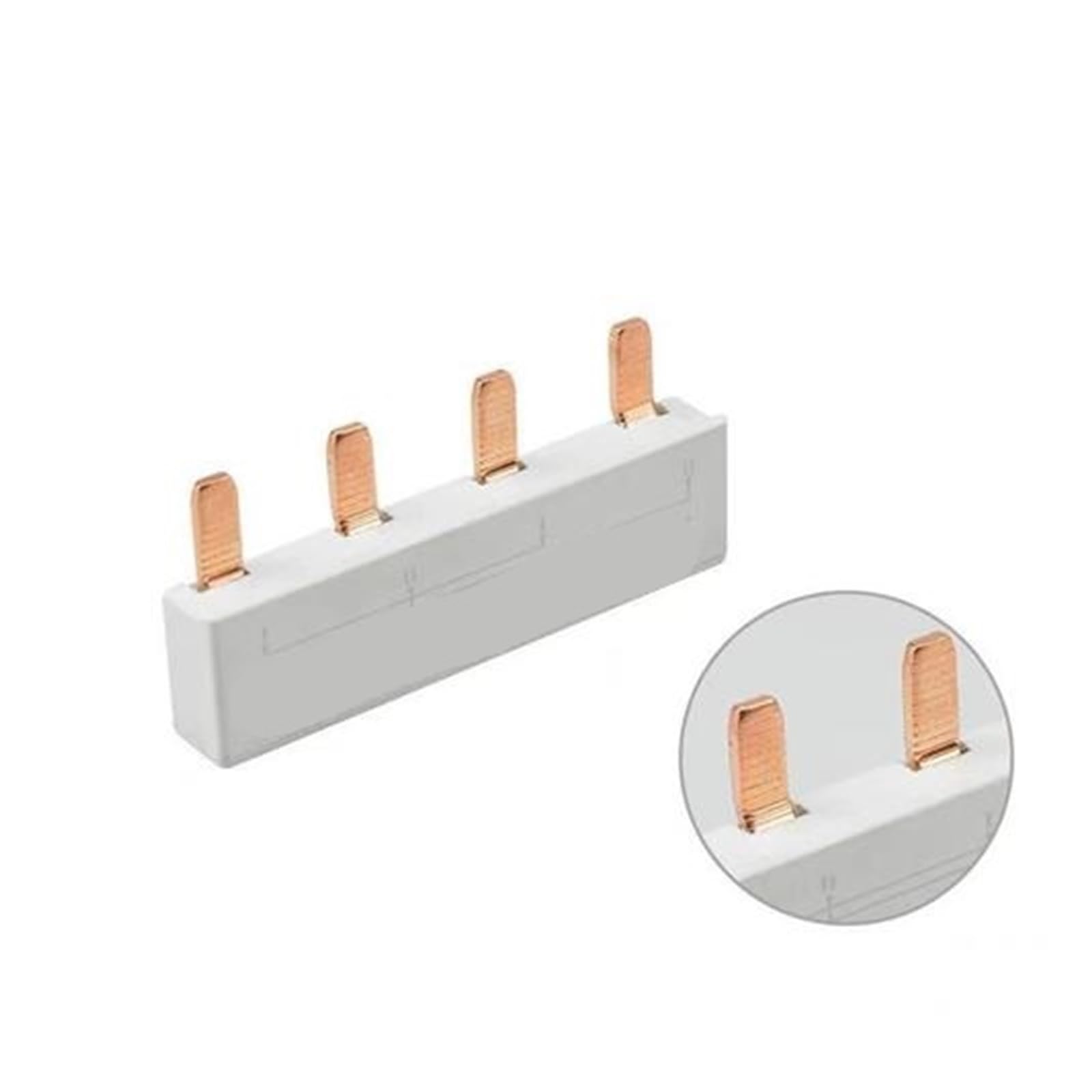 Connexion électrique 2P 4 dents 63A for barre omnibus destinée aux disjoncteurs en cuivre(CDI204 1-3/2-4/35-37mm)