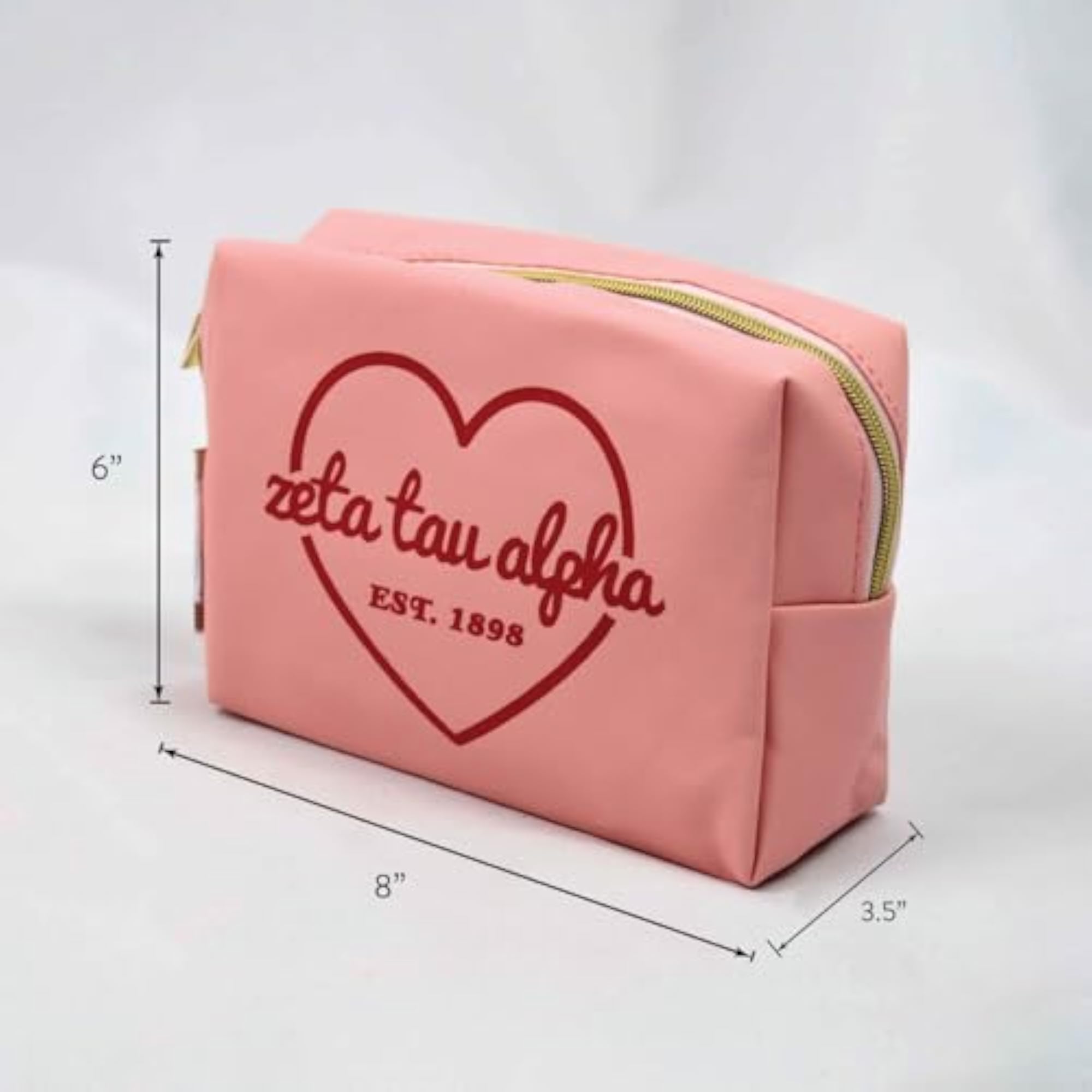 Chi Omega Pink Makeup Bag