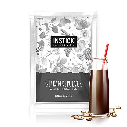 INSTICK Zuckerfreies Instant-Getränk (Cola) – 1 Packung für 18 L – Veganes Getränkepulver Kalorienarm & Vitamin C – Instant-Pulver