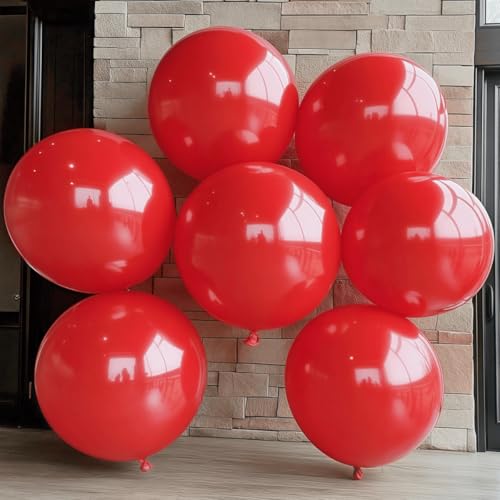 Image of 30 Pack Red Balloons 36 Inch Red Latex Party Large Balloon Bulk for Various Party Events Decorations