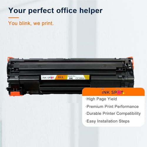 Image of INKSPOT 88A for CC388A Toner Cartridge for aserjet P1007, P1008,M1213nf, M1136MFP, M126nw MFP, M1218nfs, M128fw MFP, M128fn MFP, M226dw, M226dn (TN-88A 1PIC)