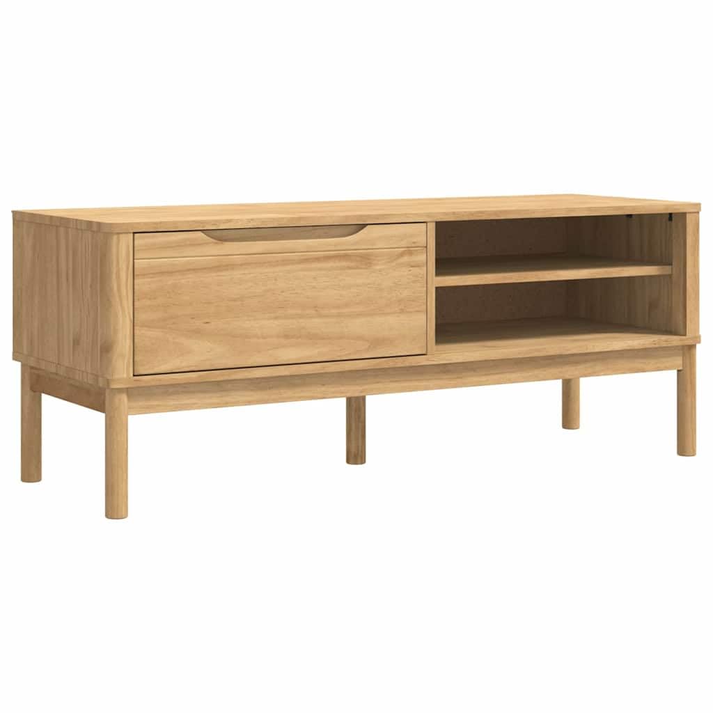 Banc de couloir en bois de pin massif Floro aux finitions cirées haut de gamme