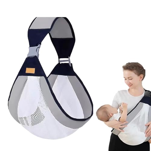 Fular Portabebés Koala Para Recién Nacidos, Portabebés De Cadera, Portabebés Ergonómico, Portabebés Lateral, Portabebés Ajustable, Portabebés Para Recién Nacidos Desde El Nacimiento (Gris)