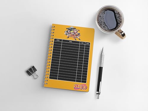 Image of Naruto Wiro Journal Notebook | 80 gsm Paper With 350GSM Hard Cover | Unruled | Pages - 160 | A5 Size | Wiro Binding | Versatile for School, Home & Office