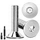 20 Stk senkkopfschrauben edelstahl M8X30mm Innensechskant M8 edelstahlschrauben DIN 7991/ISO 10642 Senkkopf Schrauben Steckdose Gewindeschrauben Senkschraube mit 2 Stk Sechskant Schrauberkopf (Silber)