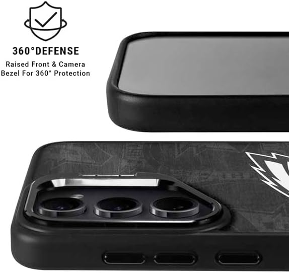 Skinit Kickstand Phone Case Compatible with Galaxy S25 Ultra - Officially Licensed NFL Philadelphia Eagles Black & White Design