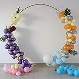 SKOLOO Circle Balloon Arch Frame, 7ft Large Round Arch Backdrop Stand for Birthday, Party,Wedding, Graduation,Fiesta, Bridal Shower, Metal Arch Balloon Stand Kit