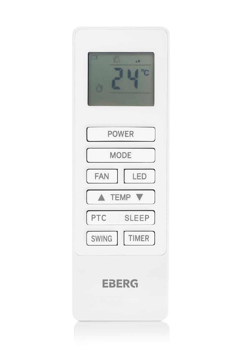 EBERG MONOBOX MB10S1 klimatyzator ścienny monoblok 10000 BTU, bez jednostki zewnętrznej, WiFi, grzanie, osuszacz, klimatyzacja ścienna z funkcją ogrzewania, biały