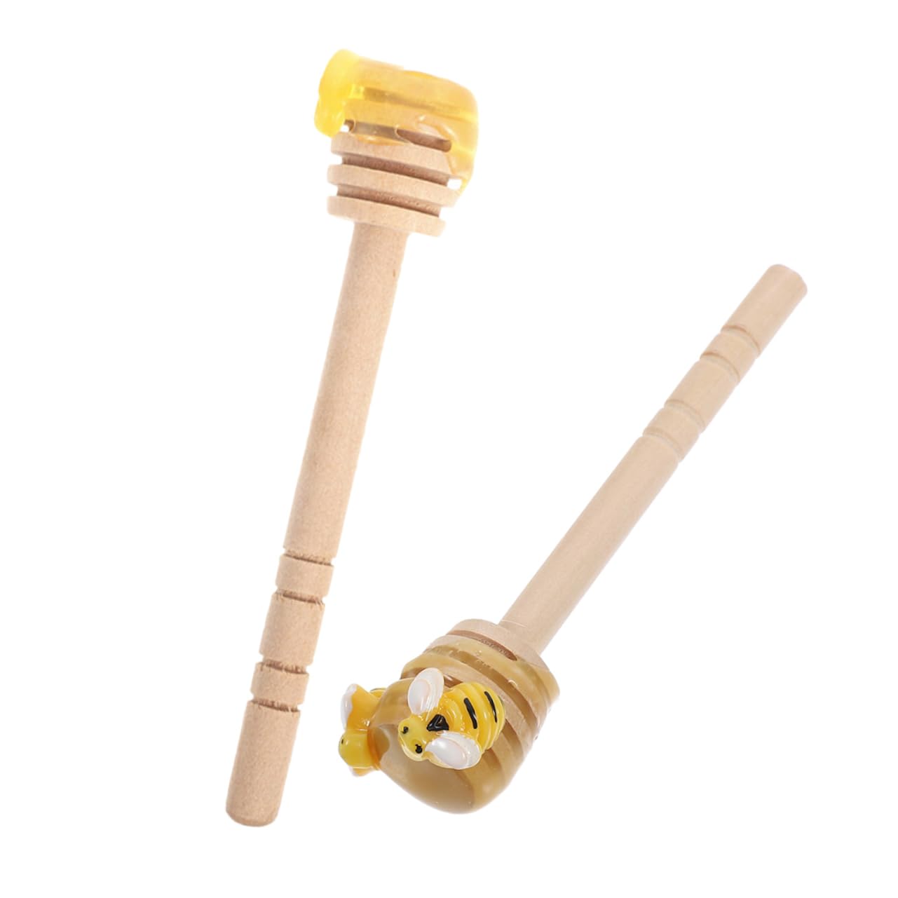 ULTECHNOVO 2Pcs Wooden Honey Stir Sticks Mini Honey Dippers for Efficient Stirring of Honey Jam Coffee Wine Easy to Clean Versatile Kitchen Tool for Parties Decor