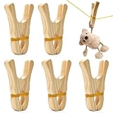 5 Pcs Wooden Play Clips Set for Kids Montessori and Waldorf Fort Building Clips, Handmade Wooden Clips for Play Silk & Blanket Construction
