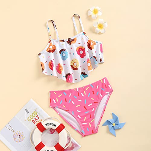 Girls Bathing Suits Toddler Baby Girl Shortcake Bikini 2 Piece Kids Floral Swimsuit Ruffle Butt Swim 5t Swim Suits Girls2