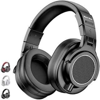 New Bee Studio Headphones, Wired Headphones with 50mm Drivers, Professional DJ Headphones for Recording Mixing Podcast Guitar Piano, 210g Ultra-Lightweight Design, 3.5/6.35mm Jack - Les Beatles, Paul McCartney, John Lennon, RIngo Starr, George Harrison