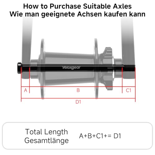 Axe traversant VTT 12mm rigide et léger en aluminium M12 x 1.0mm pour axe de roue arrière - 3