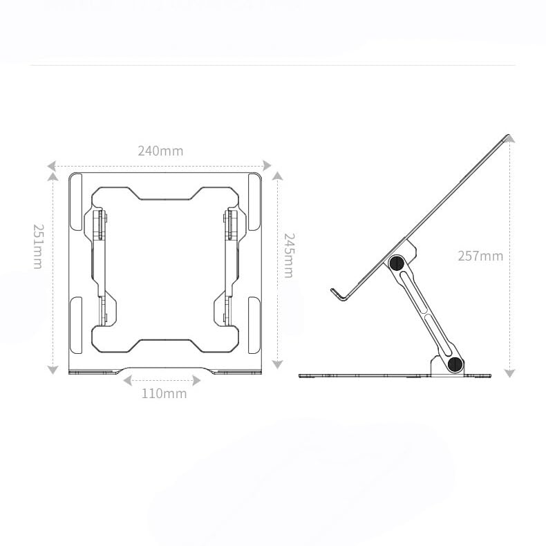 Support ordinateur portable ergonomique pliable réglable anti-surchauffe