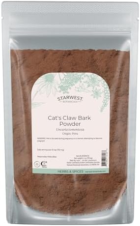Starwest Botanicals Cat's Claw Bark Powder Wildcrafted - Dried Ca...