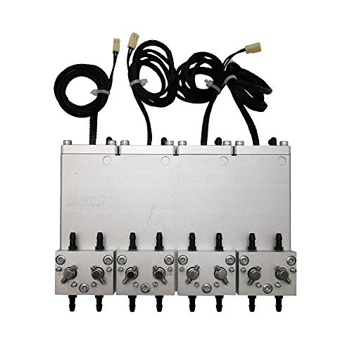 UV Sub-Tank for Flatbed Machine Four-Color 8-Valve for Polaris Printer Negative Pressure Cartridge Metal Sub-Tank,1Pcs/Pack