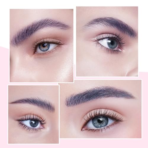 Individuelle Augenbrauen-Extensions, 0,1 mm Stärke, gemischte Länge, 5 mm - 8 mm, Schwarz