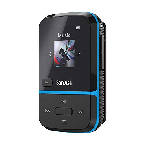 Sandisk 32Gb Clip Sport Go Mp3 Player, Blue - Led Screen And Fm Radio - Sdmx30-032G-G46B (Renewed) #TOP1