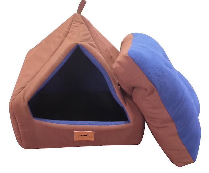 Image of PETS EMPIRE Fluffy Hut Bed for Cats, Kittens, Puppies and Dogs (Large Size: 40 * 40 * 45 inches) Soft, Comfortable, Lightweight, and Pet-Friendly Tent /Kennel /House (Brown)