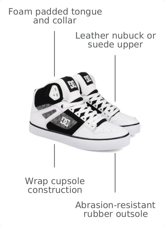 Image of DC Men's Pure High Top WC Skate Shoe